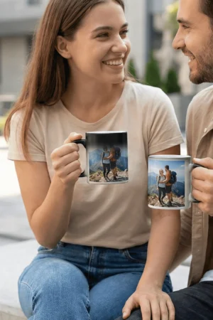 Personalized Black Magic Photo Mug
