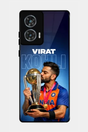 Virat Kohli Photo Printed Glossy Metal Phone Cover