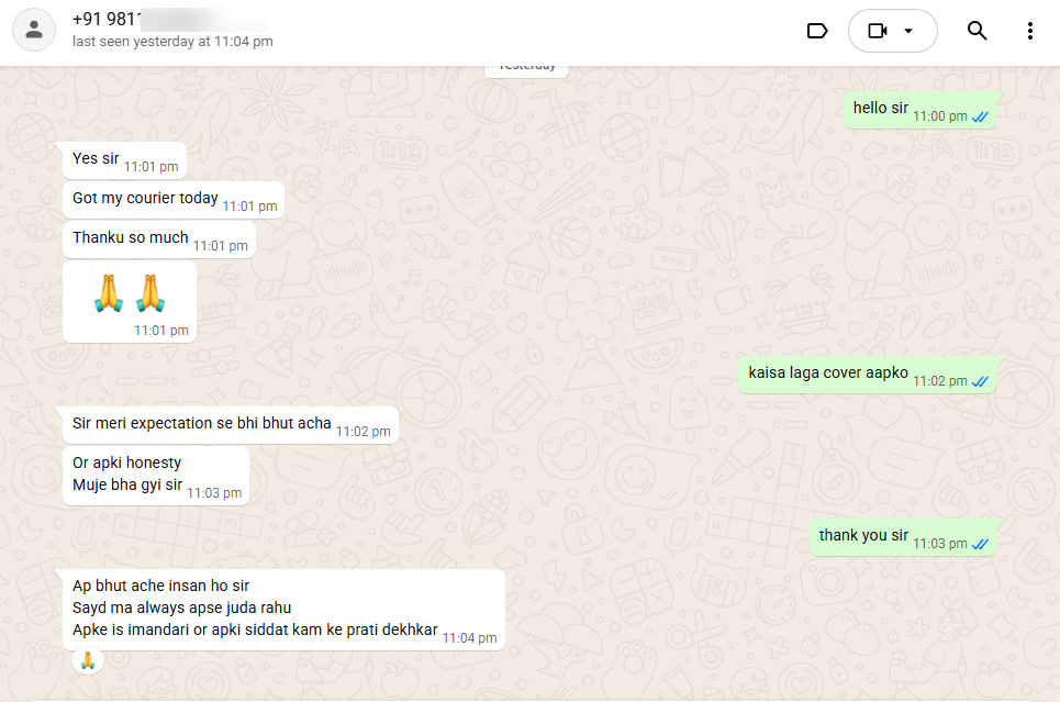 WhatsApp Review Screenshot 1