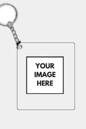 Customized Photo Printed Square Keychain