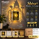 Shiva Shadow Art Lamp | 3D Printed Lord Shiva Wall Light